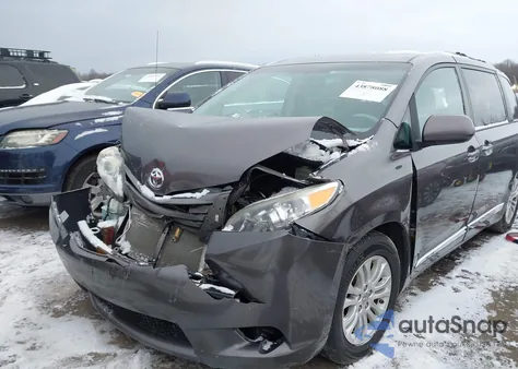 2014 Toyota Sienna Xle V6 8 Passenger из США, поврежденный, VIN 5TDYK3DC3ES507840
